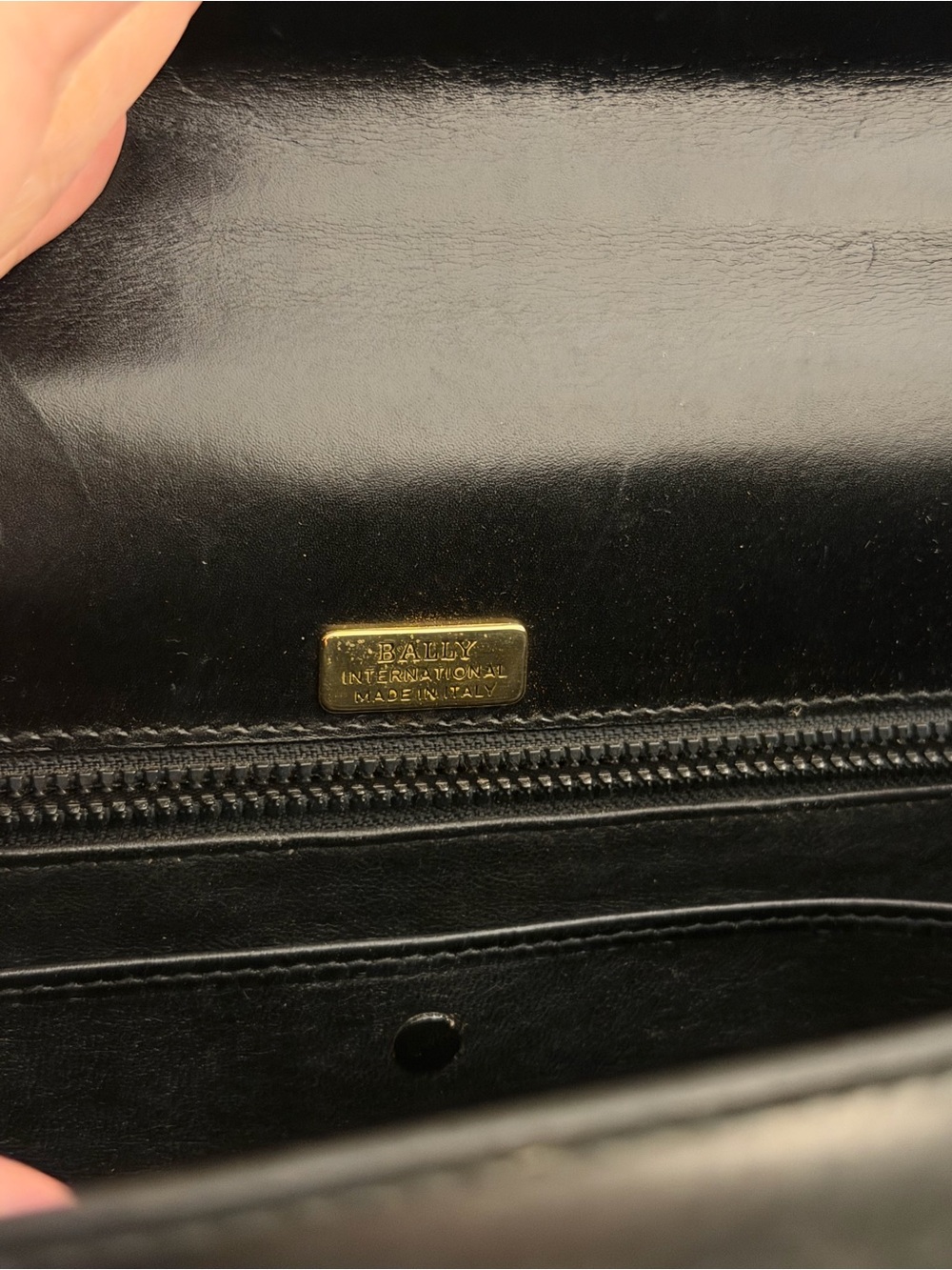 Vintage Bally Black Kelly bag Top-Handle Satchel with gold hardware - Picture 9 of 13